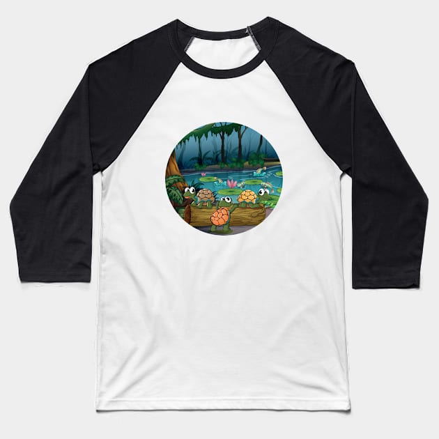 Turtle Das große Baden Baseball T-Shirt by DePit DeSign